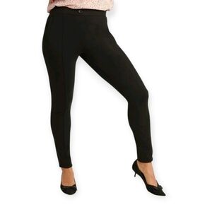 Betabrand Classic Black Large long workplace leggings